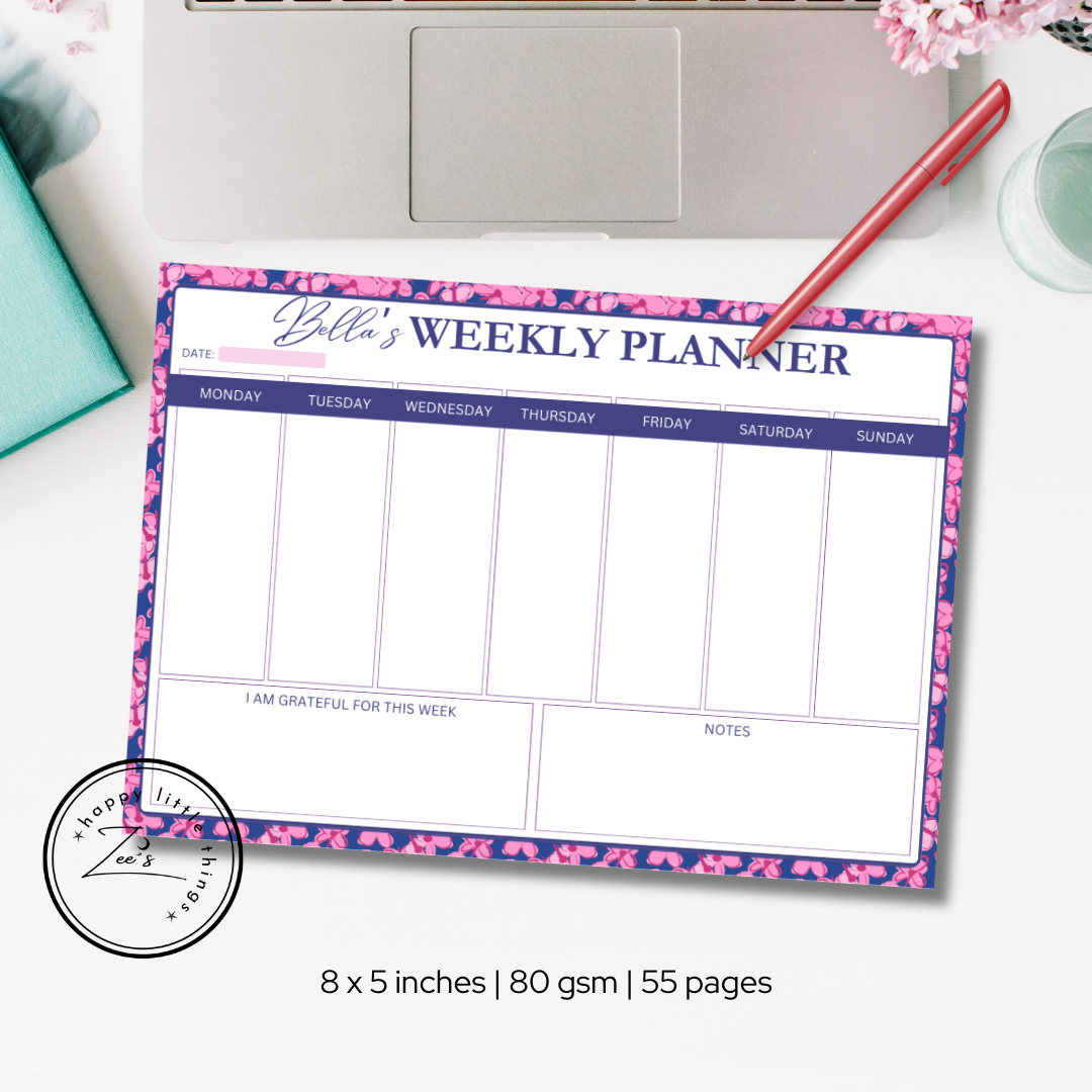 Weekly Planner Pads (5X8 inches)