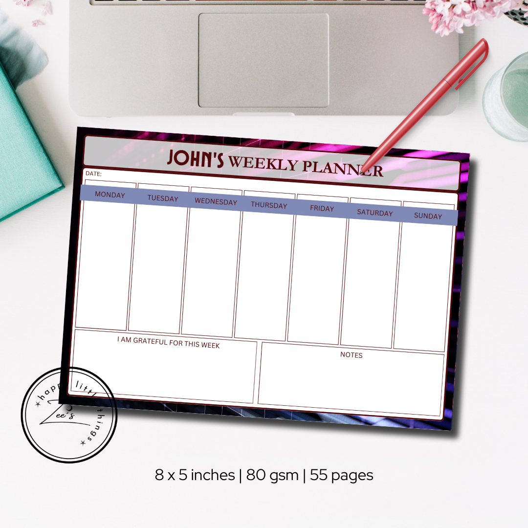 Weekly Planner Pads (8x11 inches)