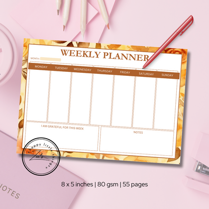 Weekly Planner Pads (5X8 inches)