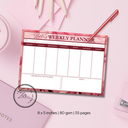 Weekly Planner Pads (5X8 inches)