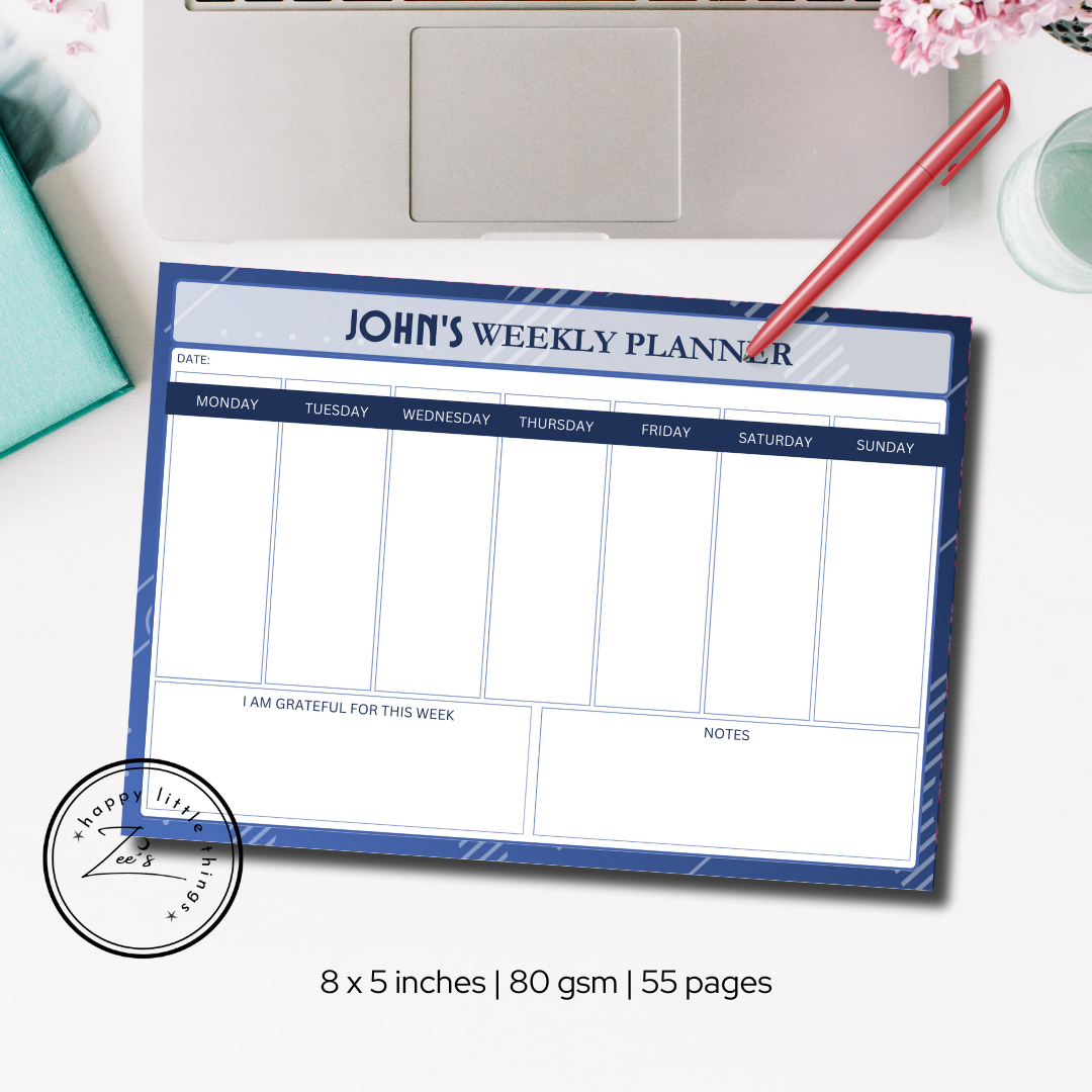 Weekly Planner Pads (5X8 inches)