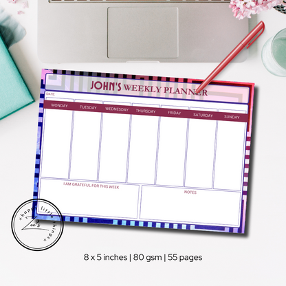 Weekly Planner Pads (5X8 inches)