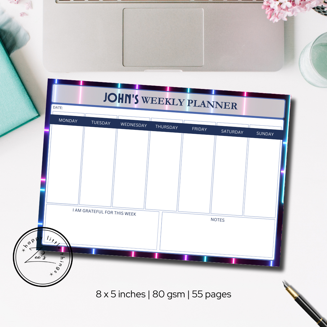 Weekly Planner Pads (5X8 inches)