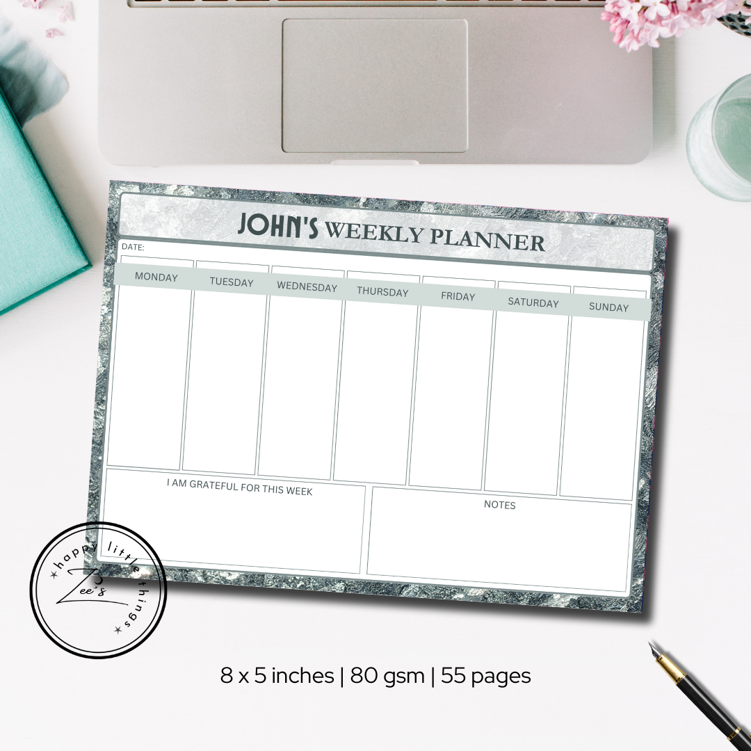 Weekly Planner Pads (5X8 inches)