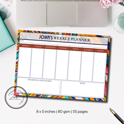 Weekly Planner Pads (5X8 inches)