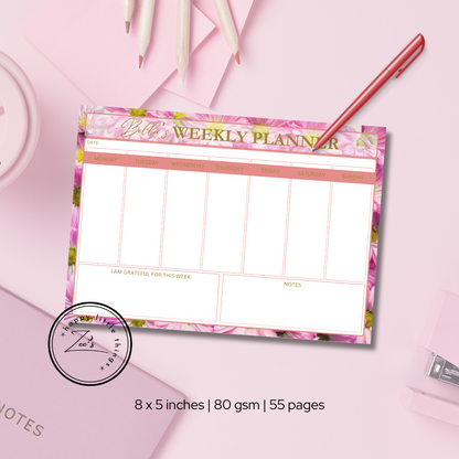 Weekly Planner Pads (5X8 inches)