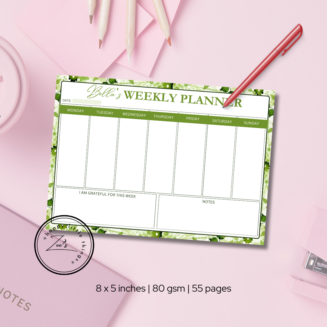 Weekly Planner Pads (5X8 inches)