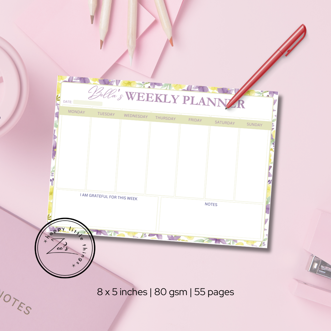 Weekly Planner Pads (5X8 inches)