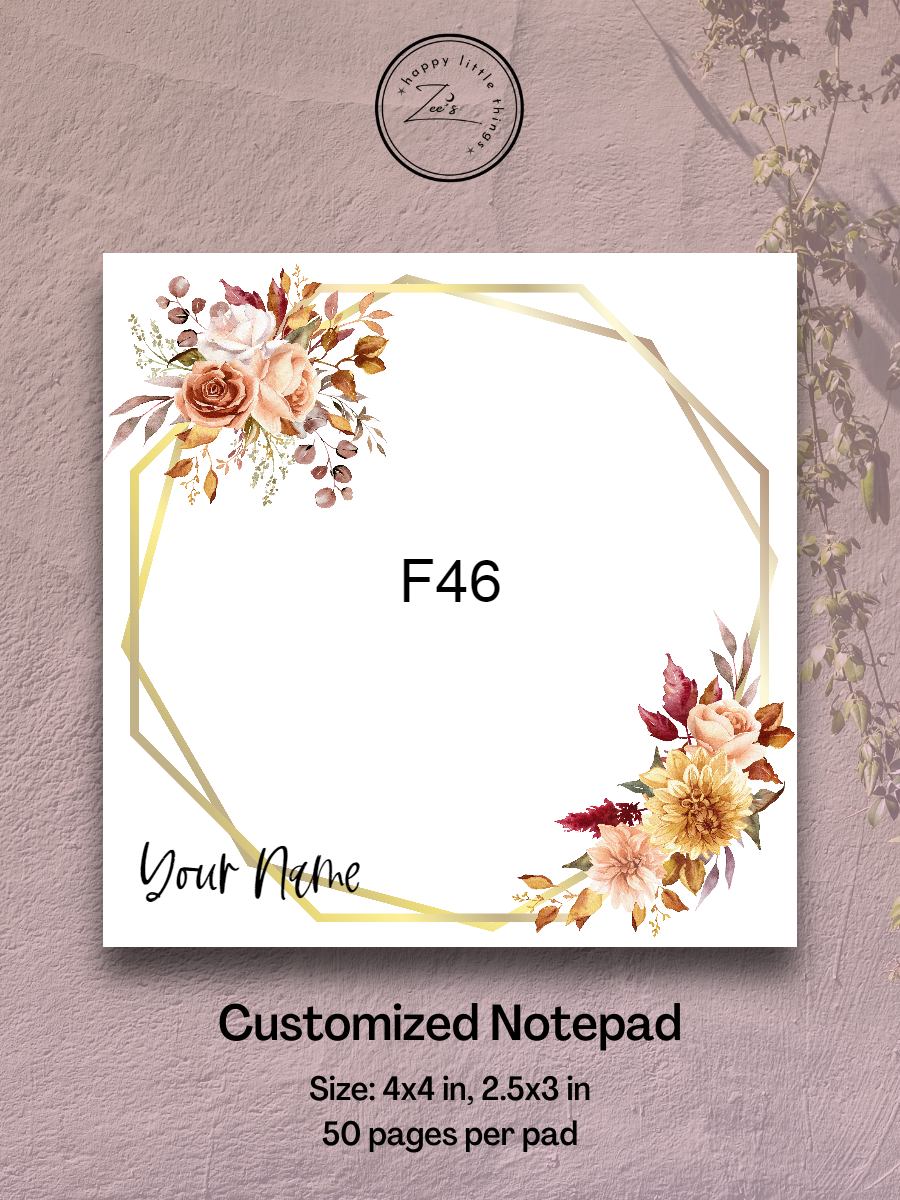 Notepad Floral